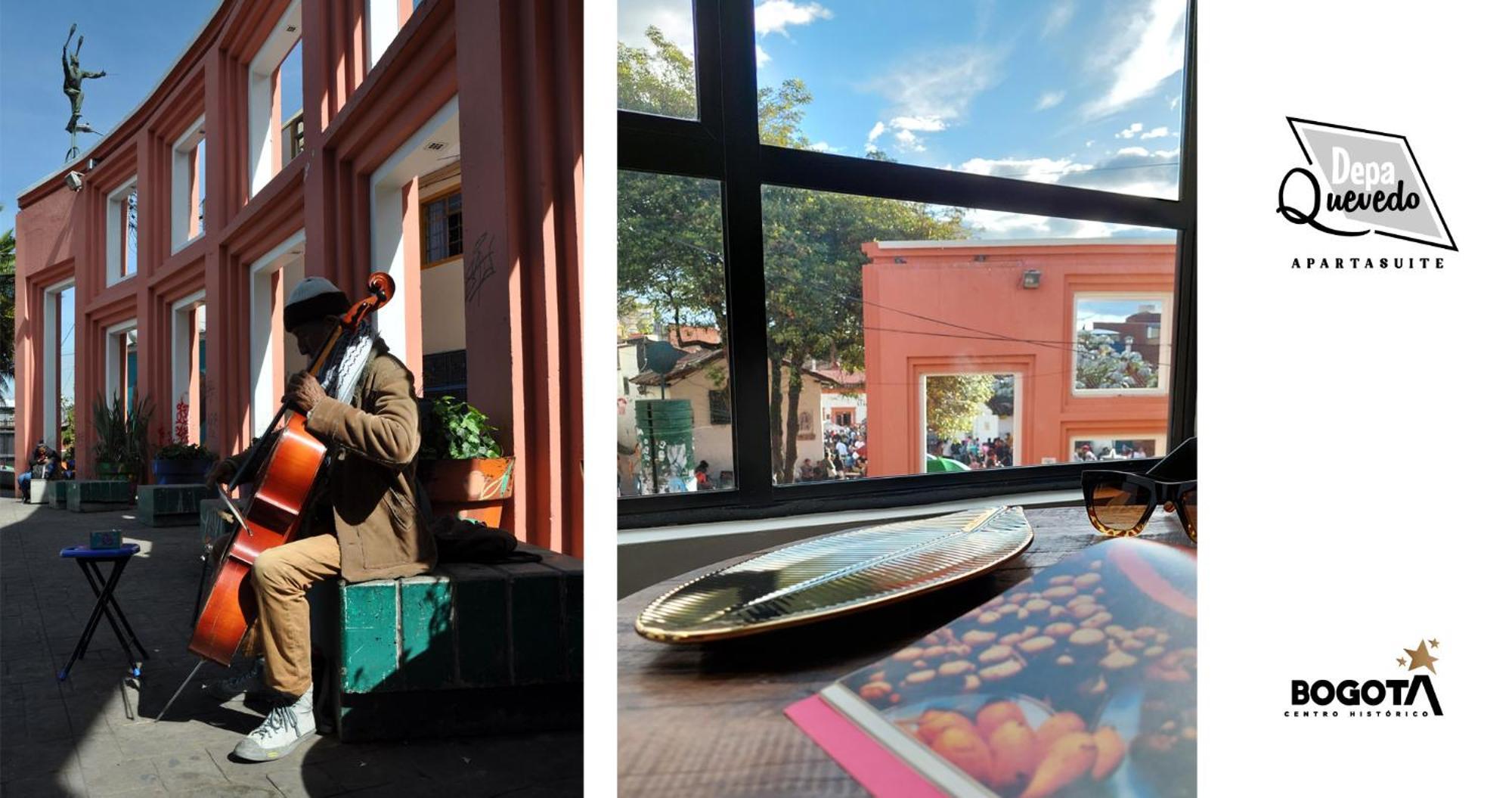 Depa Quevedo - Trendy Revamped Flat - Exceptional Spot In Bogota'S Historic Colonial Square - Candelaria Bogotá Exterior foto